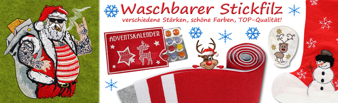 Stickfilz waschbar